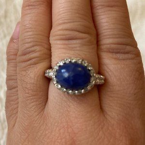 Classic Cobalt Blue Stone Ring